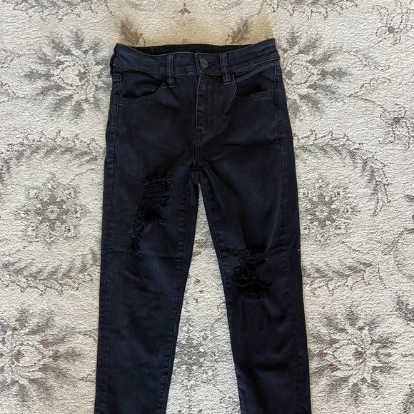 American eagle next level stretch jeans Size 2 Distressed/Ripped Style - Picture 1 of 4